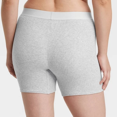 Women's Cotton Blend Ribbed Boxer Briefs Underwear - Auden™ 4 Women's Cotton Blend Ribbed Boxer Briefs Underwear - Auden™ - Image 4