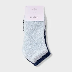 Women's Marled 2pk Cozy Low Cut Socks - Auden™ One Size