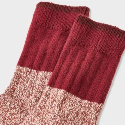 Women's Colorblock Ribbed Super Soft Crew Boot Socks - Auden™ Red/Tan 4-10 -Auden Shop GUEST 2ea1e84b 20d7 4ed1 beb3 0d17ce352f59