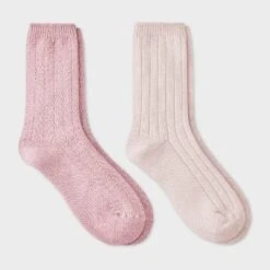 Women's Brushed Terry Lined 2pk Cozy Crew Socks - Auden™ White/Beige 4-10 5 Women's Brushed Terry Lined 2pk Cozy Crew Socks - Auden™ White/Beige 4-10 -Auden Shop GUEST 349a0d67 85fb 4b34 a422 97820fa246f0
