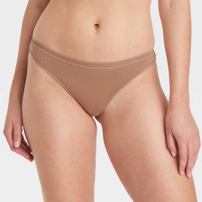 Women's 6pk Cotton Stretch Thong Underwear - Auden™ 1 Women's 6pk Cotton Stretch Thong Underwear - Auden™
