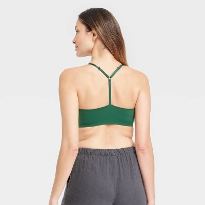 Women's Signature Smooth Scoop Bralette - Auden™ Green 1 Women's Signature Smooth Scoop Bralette - Auden™ Green