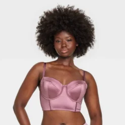 Women's Satin Lightly Lined Lingerie Corset - Auden™ -Auden Shop GUEST 55530049 3a9c 41a6 8618 ea2204448e38