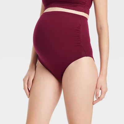 Maternity 3pk Over The Belly Hipster Underwear - Auden™ Pink/Maroon/Black 3 Maternity 3pk Over The Belly Hipster Underwear - Auden™ Pink/Maroon/Black - Image 3