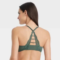 Women's Fishnet Lace Racerback Bra - Auden™