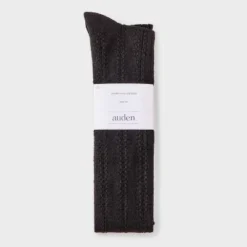 Women's Cable Super Soft Over The Knee Boot Socks With Foldover Cuff - Auden™ 4-10
