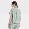 Women's Striped Cotton Blend Short Sleeve Pajama Shirt - Auden™ 11 Women's Striped Cotton Blend Short Sleeve Pajama Shirt - Auden™ -Auden Shop GUEST c66908ae 0082 4176 9ee1 6408c138d1d4