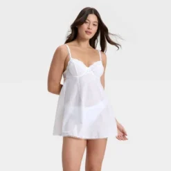 Women's Woven Cotton Lingerie Babydoll Dress - Auden™ White 9 Women's Woven Cotton Lingerie Babydoll Dress - Auden™ White -Auden Shop GUEST f45c1231 4dd9 4f9b 9ee0 4821c67cdef8